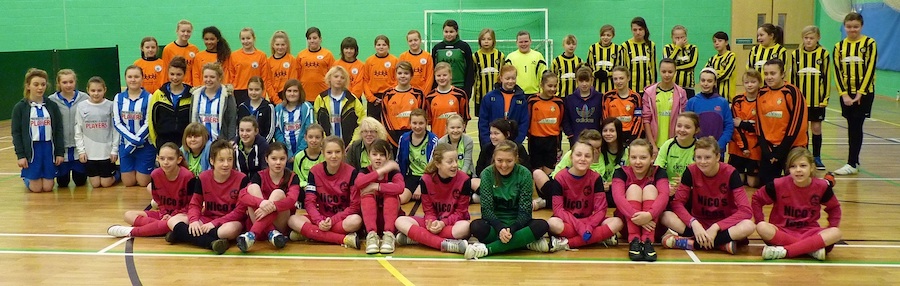 Broughton Ravers Girls play futsal